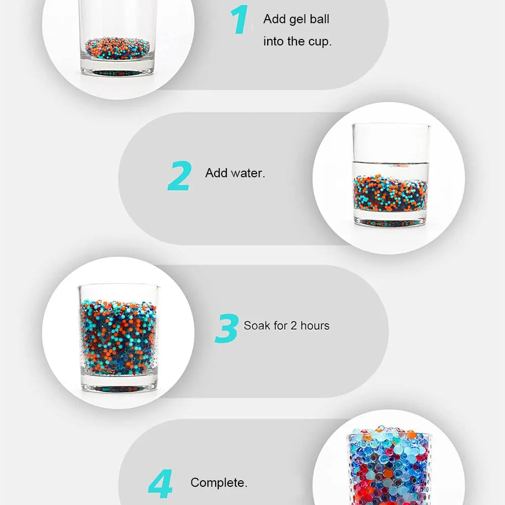 110G Blaster Ammo Water Ball Beads For Toy Gun Bullets Glock Pistol M416 AK47 Dropship To Worldwide