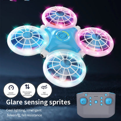 Mini Drone Ufo Quadcopter Dron Altitude Hold Remote Control Helicopters Aircraft Induction Obstacle Avoidance Toy Racing Drones