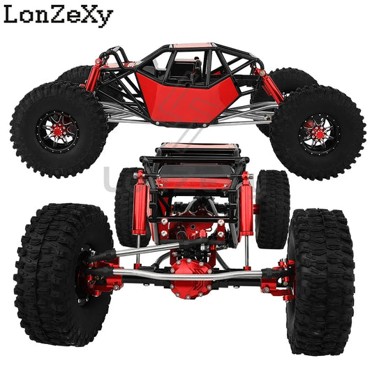 Metal 1/10 RC Simulation Climbing Crawler Frame DIY With SCX10 II 90046 Straight Axles Upgrade Car Kit Parts With Plastic Cage