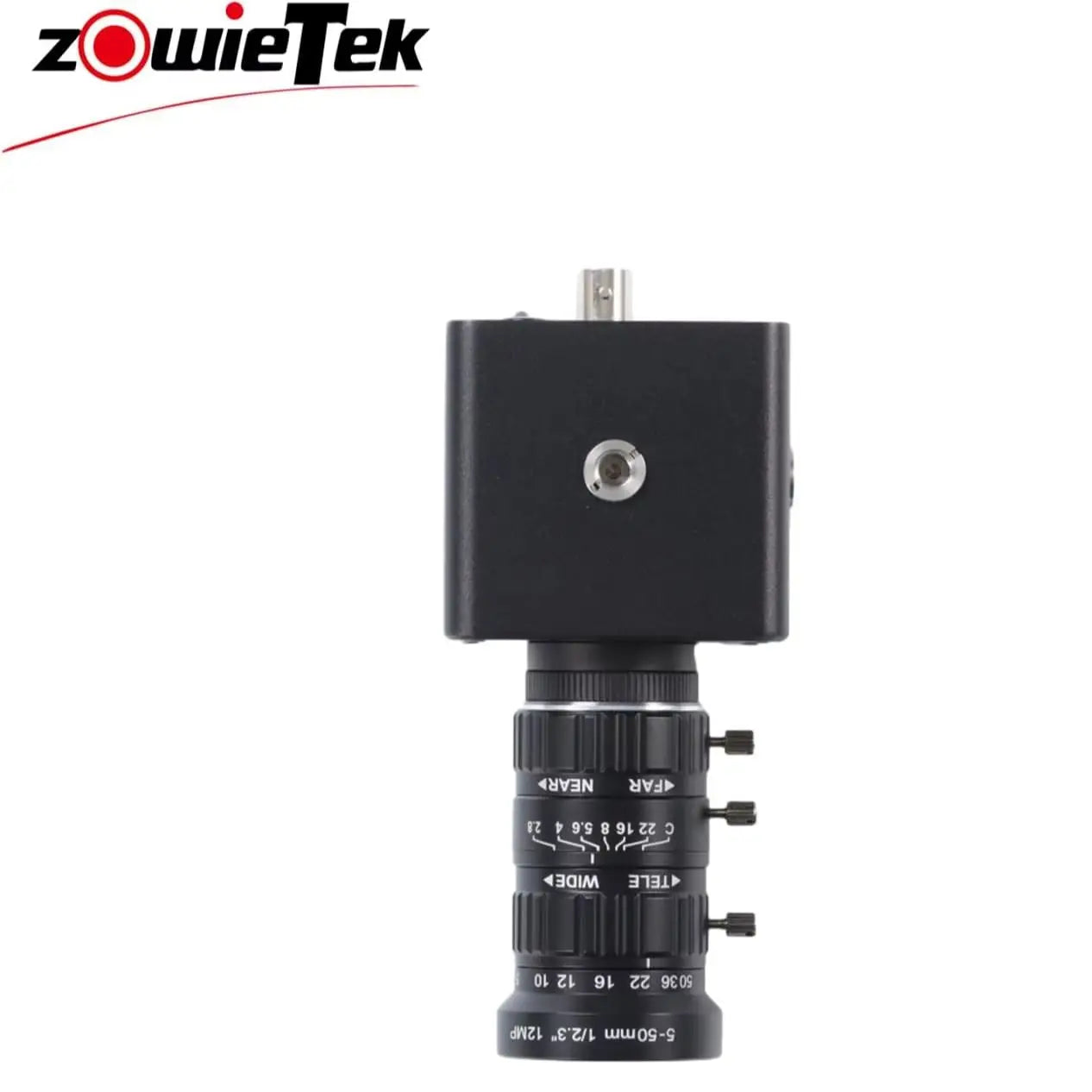 4K NDI POV Box Camera (CS), ZowieCAM 5-50mm 12MP C-Mount Low Distortion Zoom Lens