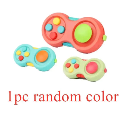 1pc Game Fidget Pad Stress Reliever Squeeze Fun Magic Desk Toy Handle Toys Stress Decompression Gift Key Mobile Phone Accessory