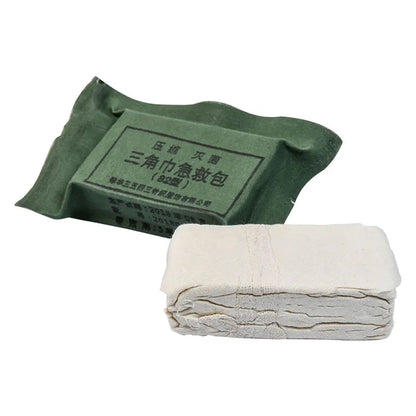Army Troop Training Compression 82 Triangle Towel Bandage First Aid Kit Emergency Gauze Compression Sterilization Medical Rescue