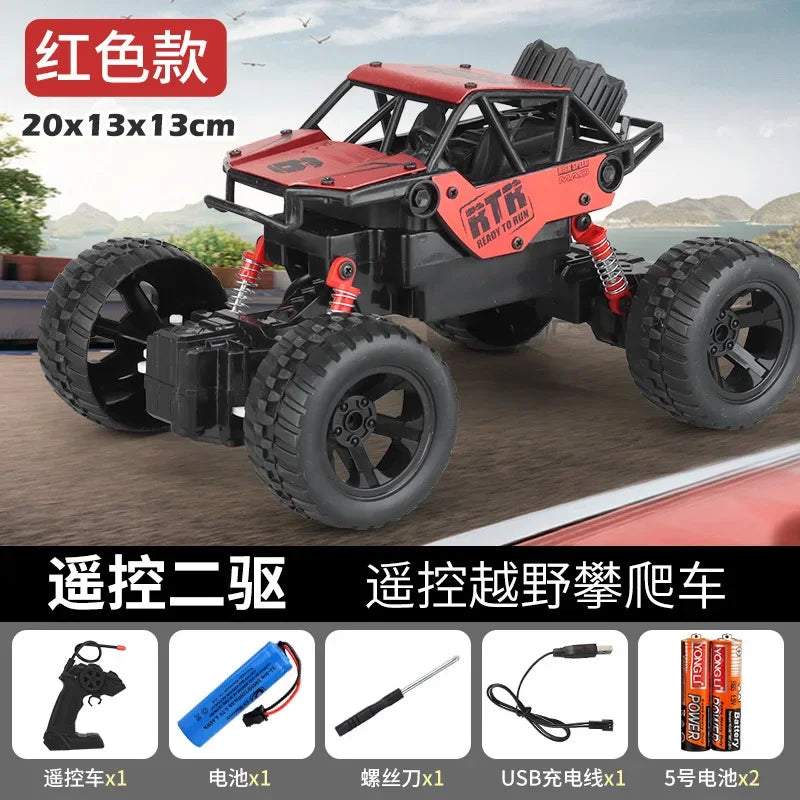 New 1/18 Rc Electric Car Fall Resistant Boy Toy Gift Six Wheel Drive Racing Car Remote Control Car Cross-Country Climbing Gift