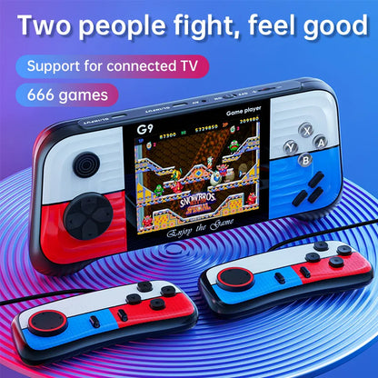 G9 Handheld 3.0-Inch high-Definition Screen Game Console Rocker Retro Hit Color Handheld PSP Game Console Arcade 666 Games
