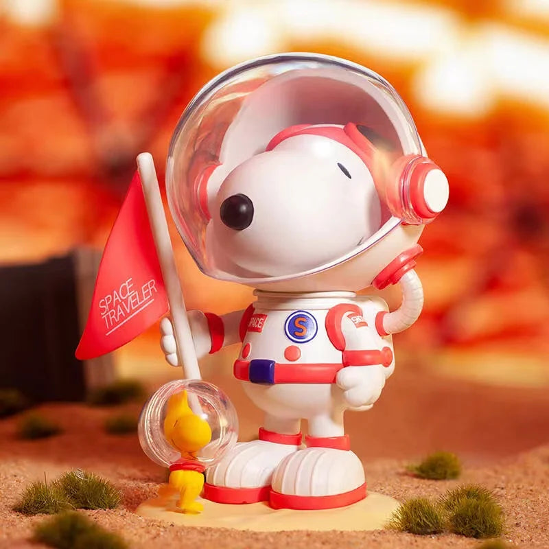 POP MART Snoopy Space Series Blind Random Box Toys Kawaii Anime Action Figure Caixa Caja Surprise Mystery Box Dolls Girls Gift