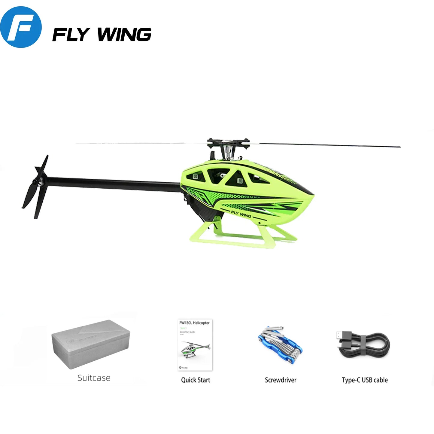 Flywing FW450l V3 Rc Helicopters Toys 6ch Adults Remote Control Helicopter Model PNP RTF 3D GPS Automatic Return RC Helicopter