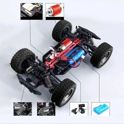 16103 50km/h 1/16 Fast Rc Cars Off Road 4WD with LED Headlights,2.4G Waterproof Remote Control Monster Truck for Adults and Kids