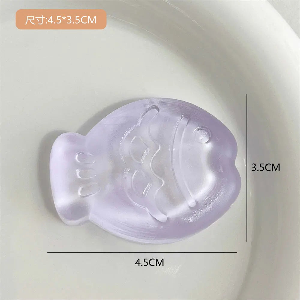 Clear Ice Cubes Squishy Toys Cute Cat Paw Fish Stress Relief Fidget Toy TPR Sticky Antistress Ball Slimy Squeeze Toys