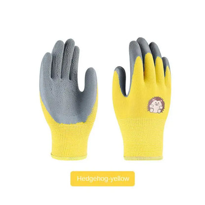 Children's Durable Gloves Labor Protection Waterproof Protective Gloves Non-Slip Children Safety Yard Work Gloves Latex Gloves