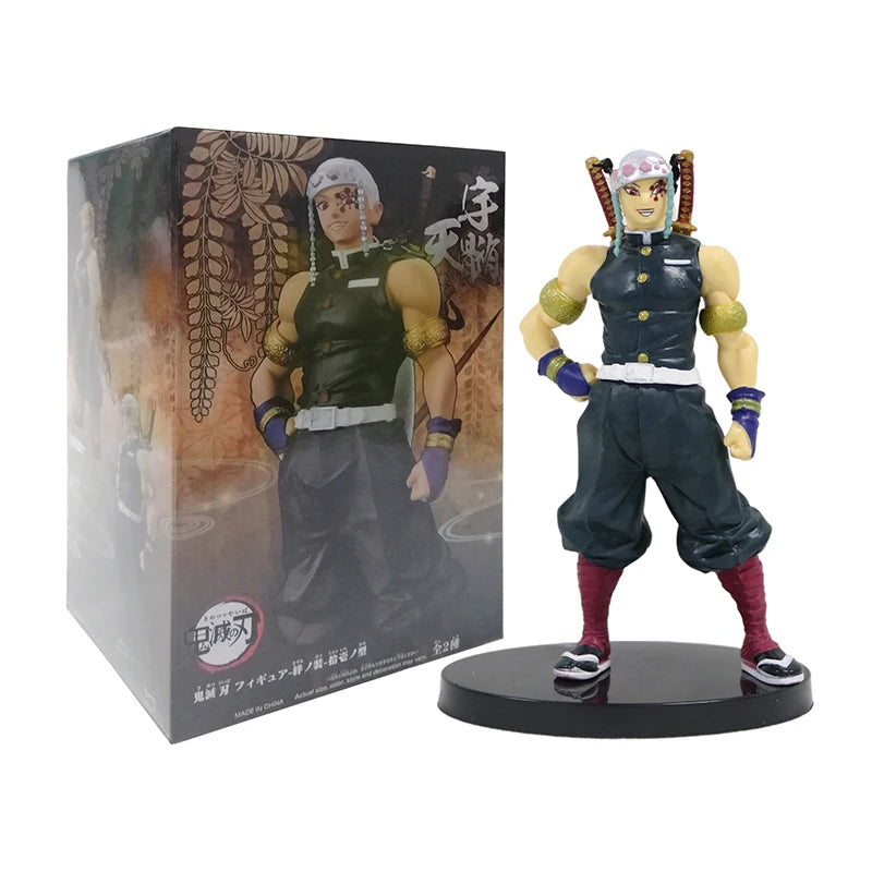Demon Slayer Action Figure Anime Same Style Doll Toy Kamado Tanjiro Nezuko Zenitsu Collection Model PVC Material Birthday Gifts