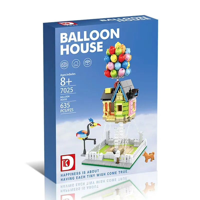 Creative Balloon Flying House Assembly Figure Movie of Up Construction Model Bricks Set Gift Toys For Kids Children