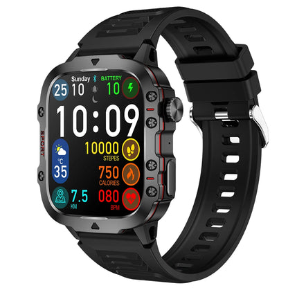 Military Men Smart Watch Bluetooth Call Fitness Clock Heart Monitor 3ATM Swim Waterproof Sport Smartwatch for Xiaomi iPhone 2024