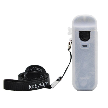 Soft Silicone Case For Smok Nord 4 Nord4 Protective Cover Shield Wrap Sleeve Skin with Lanyard Collapsible Anti Scratch Red Blue