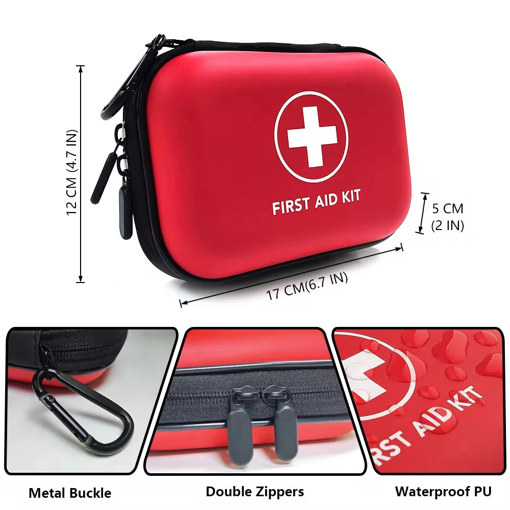 Waterproof Portable Emergency Medical Bag First Aid Storage Box for Household Outdoor Travel Camping Medicine Survival Kit