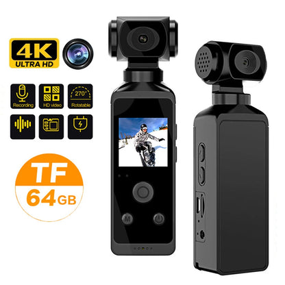 1080P 4K WiFi HD Mini Camera 270 Rotatable Camcorders Outdoor Sports DV With Waterproof Case Video Recorder Camcorder Recording