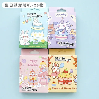 20pcs Cartoon Emergency Bandages Waterproof Bandages Medical Wound Hemostatic Patches