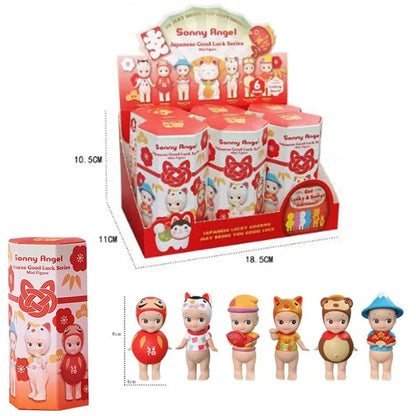 1Set Sonny Angel Blind Box 20th XMAS Love Hippers Back Dreaming Fruit Vegetable Series Toys Adult Figure Doll Valentine's Day