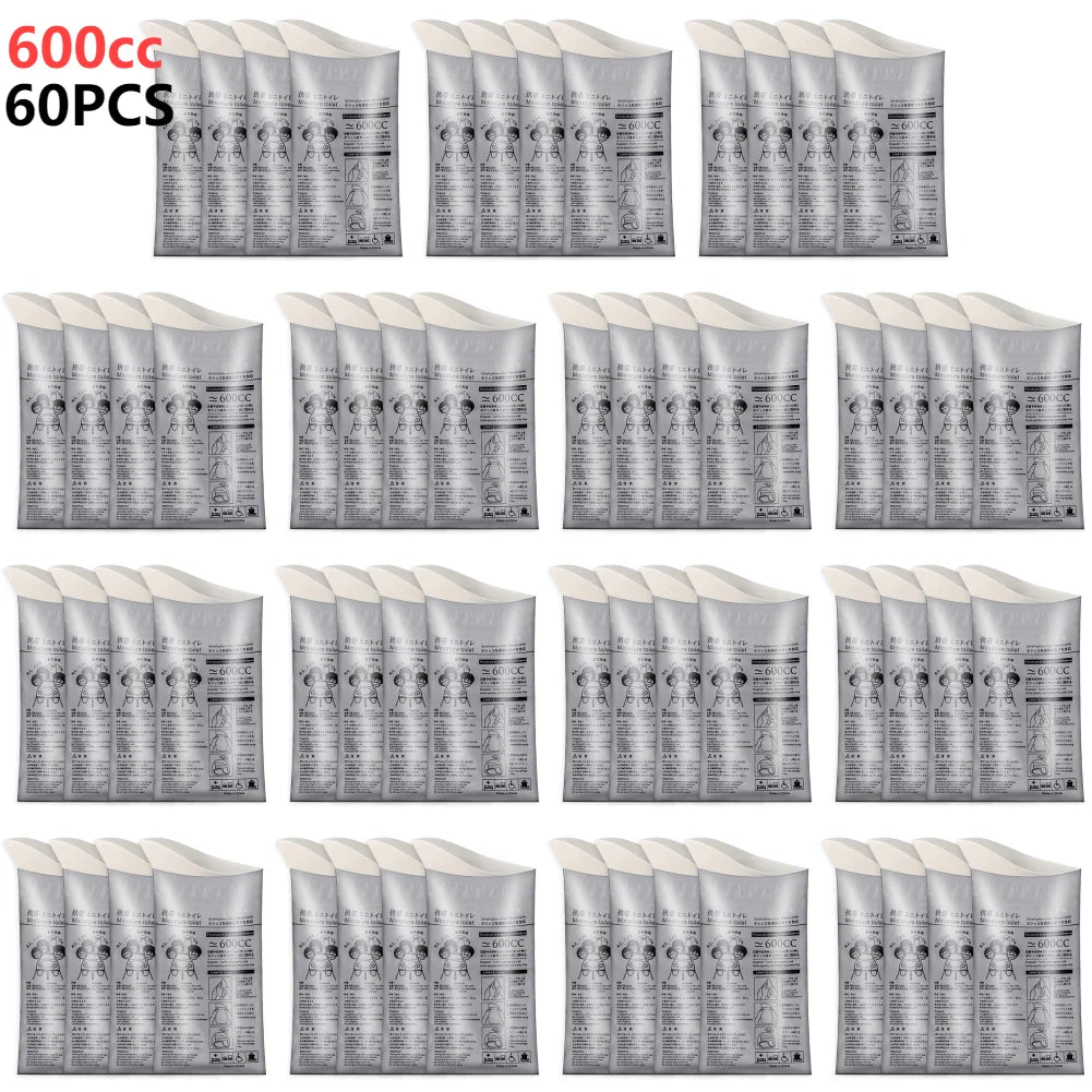 Outdoor Emergency Urinate Bags 700ml Disposable Travel Mini Mobile Toilet Portable Urine Bag Unisex Pee Bag for Female Baby Male