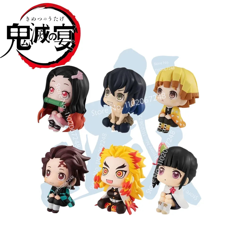 3-5cm Mystery Handicraft Blind Box Demon Slayer Figures Anime Corner Role Cute Anime Characters Fan Surprise Box Collection Gift