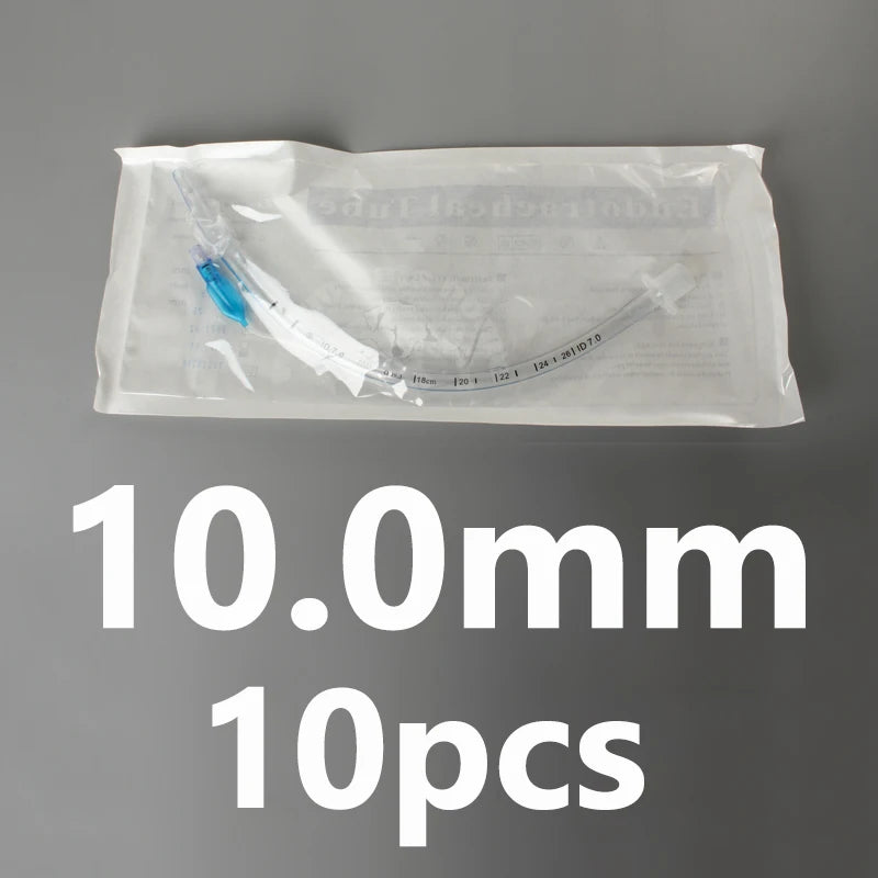 10pcs Endotracheal Tube with Cuff ID 2.0-10mm Sterilized Tracheal Tube for Veterinary Medical Consumables