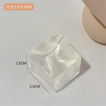 Clear Ice Cubes Squishy Toys Cute Cat Paw Fish Stress Relief Fidget Toy TPR Sticky Antistress Ball Slimy Squeeze Toys
