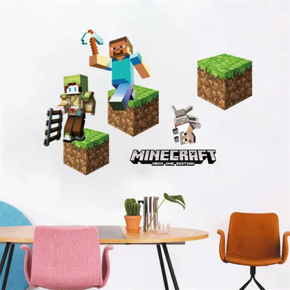 3D Cartoon Games Wall Stickers  Gifts for children wall stickers for kids   Environmental PVC decoration for wall
