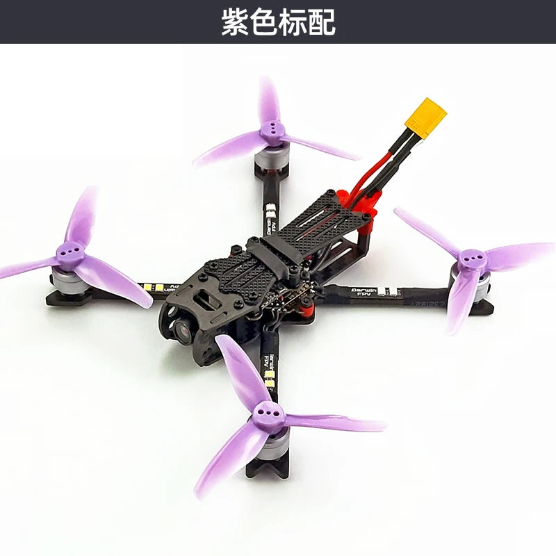 Darwin FPV Racing Drone RTF 3inch AIO F4 Dual Antenna 40CH 3K Carbon Fibre MOS 3X3 PNP T-PRO Set TX12 MKII Airplane Toy