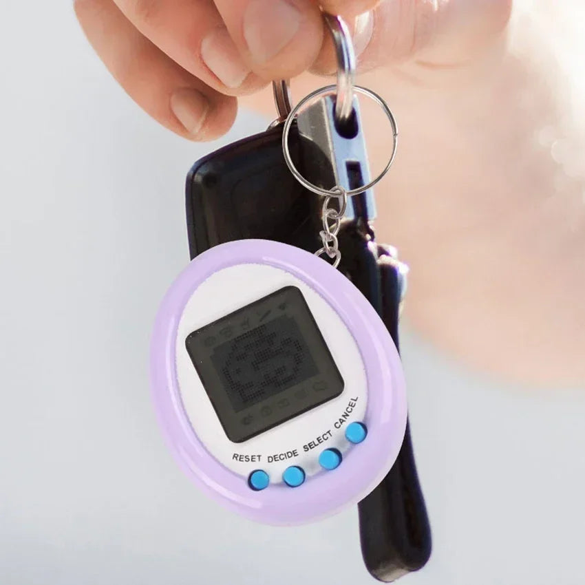 1Pcs 90S Nostalgic Tamagotchi Electronic Pets Console Toy Portable Keyring Funny Virtual Cyber Toy Christmas New Year Gift