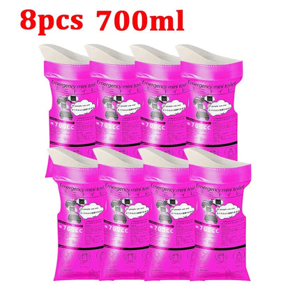 4-20pc 600/750ml Portable Urine Bag for for Men Women Kids Outdoor Camping Travel Car Jam Emergency Toilets Disposable Urine Bag