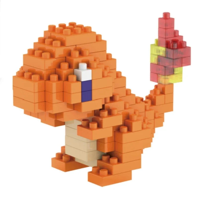 Pokemon Small Simple Building Blocks Pikachu  anime figure  Action Toys Graphics Diamond Mini Model Pocket Monster Collect Gift