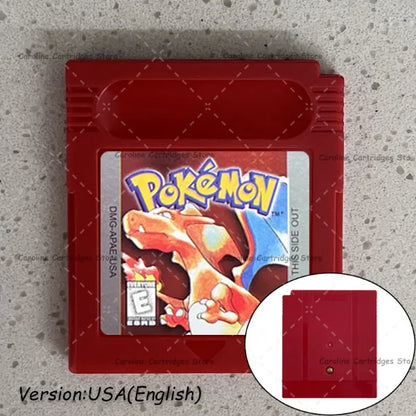 GBC Video Game Cartridge Console Card Pokemon Blue/Crystal/Green/Gold/Red/Silver/Yellow Full-size Chip with Multi-language