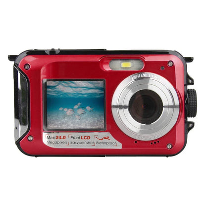 Waterproof Digital Camera Anti-Shake  1080P Full HD Selfie Outdoor Video Portable Recorder for Underwater DV Recording Present