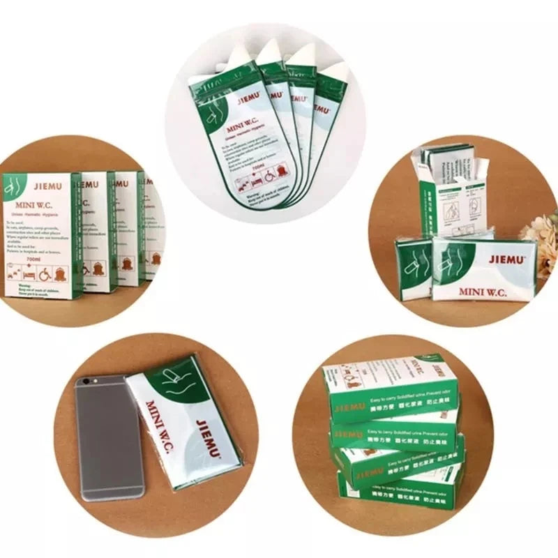 4PCS 700ml Outdoor Emergency Urinal Bag Portable Car Urine Bag Vomiting Bag Mini Mobile Toilet Suitable For Man Woman Child