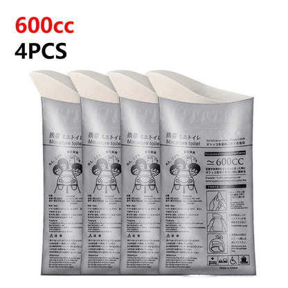 Outdoor Emergency Urinate Bags 700ml Disposable Travel Mini Mobile Toilet Portable Urine Bag Unisex Pee Bag for Female Baby Male