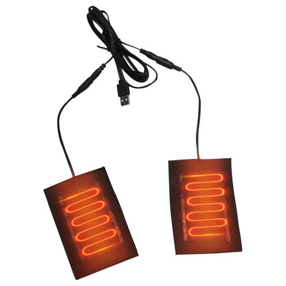 Electric USB Gloves Heater Heated Gloves Carbon Fiber Cloth USB Heated Gloves Pad