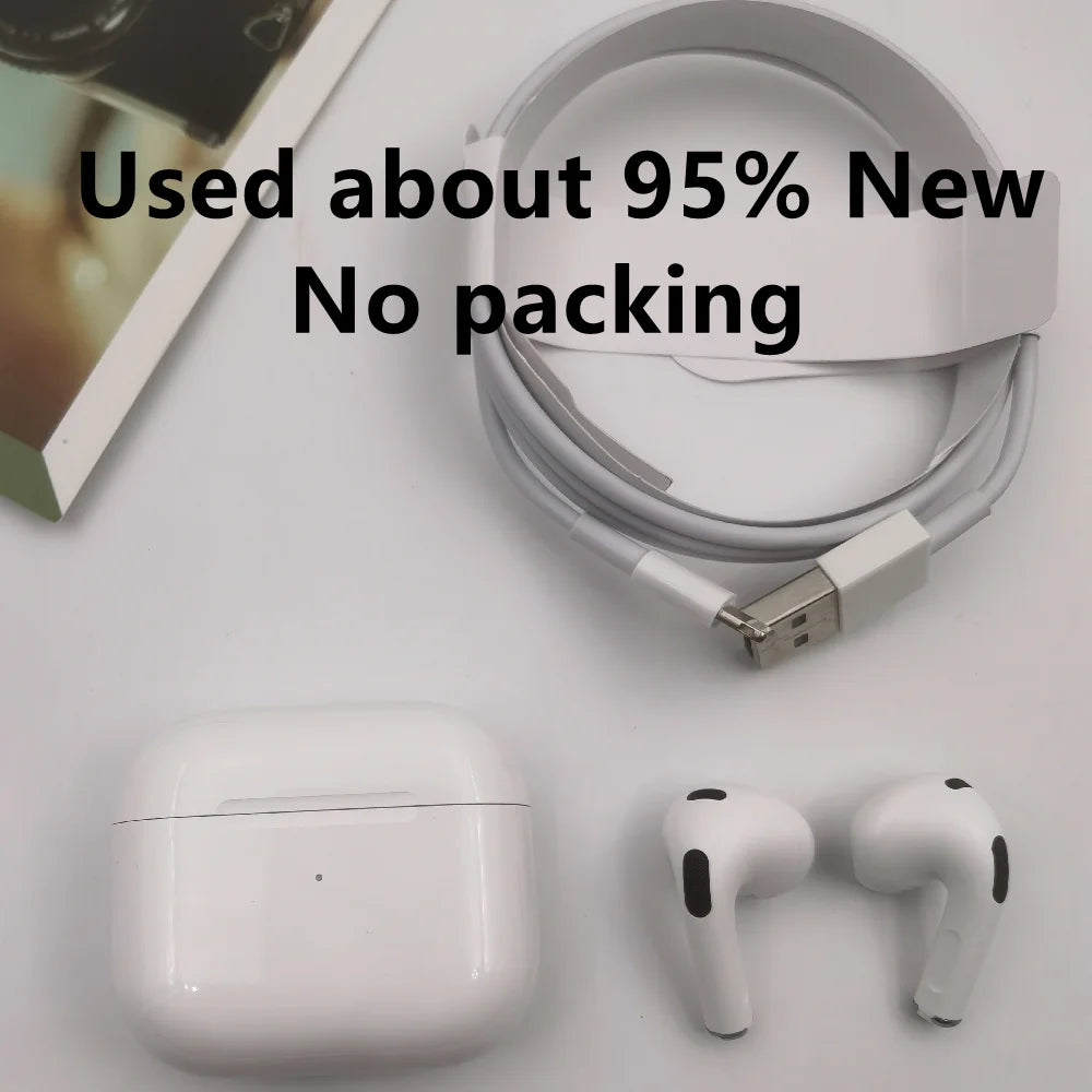 Original Apple Airpods Pro 2 3 Wireless Bluetooth Earbuds Active Noise Cancellation with Charging Case for IPhone iPad