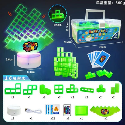 48 Tetra Tower Game Balance тетрис Tower Puzzle Board Game Kids Building Block Toys 3d puzzle block DIY Assembly Russian puzzle