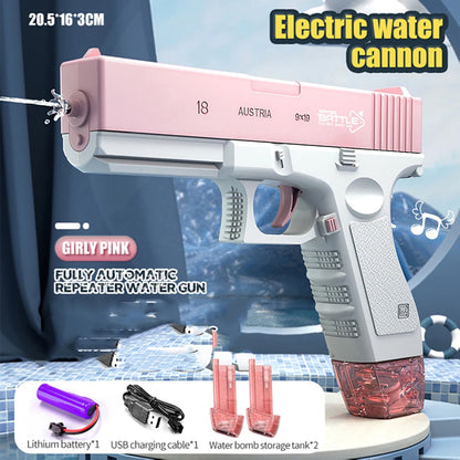 Electric Water Gun Toys Bursts Children's High-pressure Strong Charging Energy Water Automatic Water Spray Children's Toy Guns