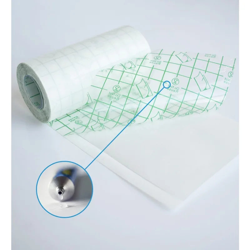 1 Roll Transparent Tape PU Film Adhesive Plaster Waterproof Anti-allergic Wound Dressing Fixation Tape Medical Accessories