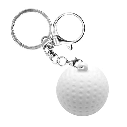 1PCS 3D Basketball Keychain Football Tennis Golf Ball Keyring Fit Car Key Accessories Sports Competition Souvenirs Friends Gift