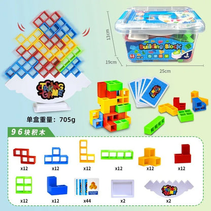 48 Tetra Tower Game Balance тетрис Tower Puzzle Board Game Kids Building Block Toys 3d puzzle block DIY Assembly Russian puzzle