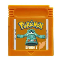 GBC Game Cartridge Pokemon Series Black White Genesis Creepy Black Dark Energy 16 Bit Video Game Console Card
