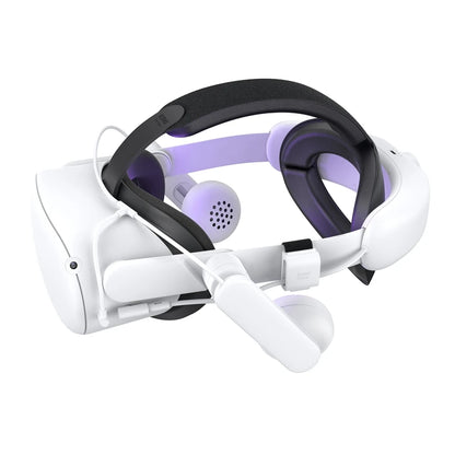 KIWI design Headphones 6400mAh Battery Head Strap For Oculus Quest 2 Accessories Lasting Power Enhanced Sound For Meta Quest 2