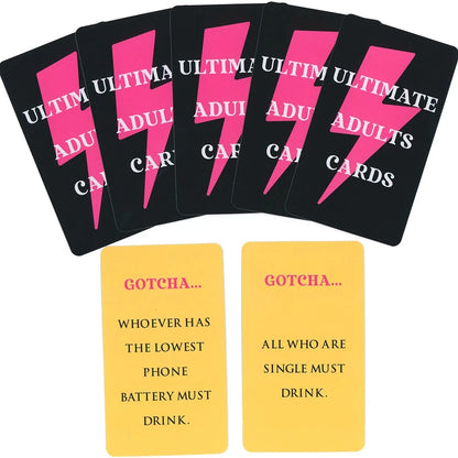 Be Honest or Get Drunk Ultimate Adult Card Game 77 Cards Party Board Games in Box English Version Drink Card Game