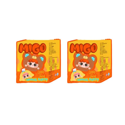 New Migo Animal Party Series Pendant Blind Box Cute Mystery Box Migo Toys Collectible Kawaii Models Ornament Kids Surprise Gifts