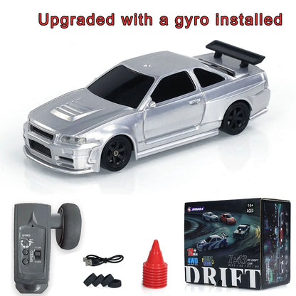 Upgrade Mini Toys Fully Proportional 1/43 RC Speed Car Gyro 4WD RTR 2.4G Radio Control Racing Drifting Car High Speed Model Gift