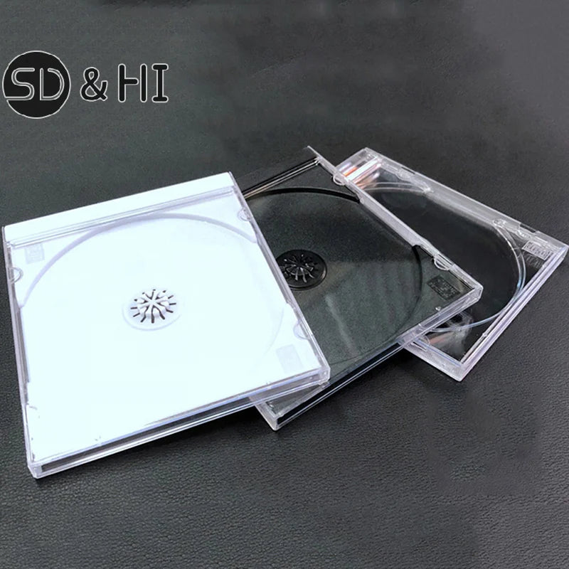 High Quality Transparent Bottom CD Box Empty CD Case PP Plastic CD Case CD Case Capacity 1-2 Discs