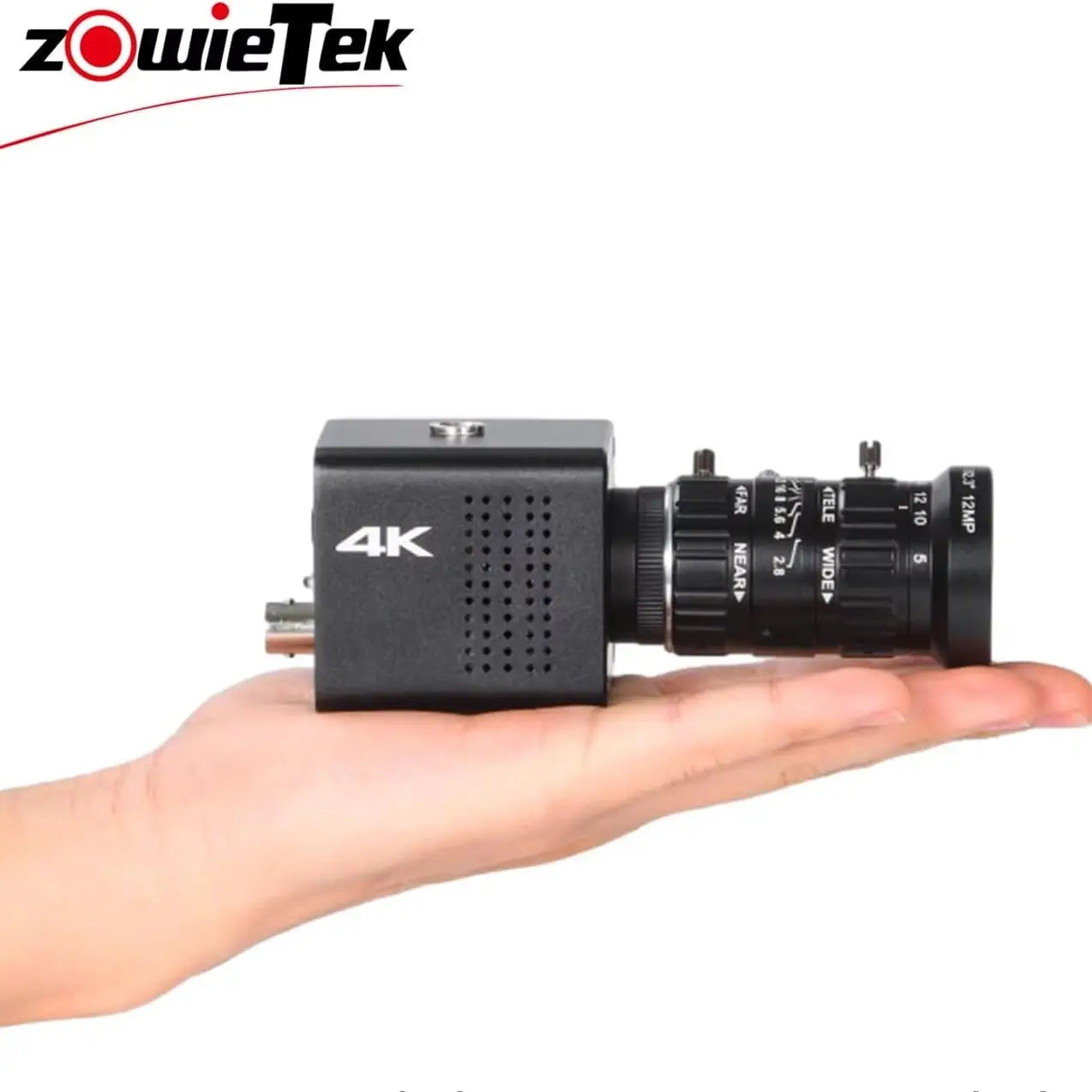 4K NDI POV Box Camera (CS), ZowieCAM 5-50mm 12MP C-Mount Low Distortion Zoom Lens