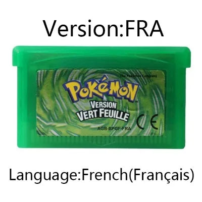 GBA Game 32 Bit Video Game Cartridge Console Card Pokemon Emerald Ruby FireRed LeafGreen Sapphire Multi-language for GBA/NDS