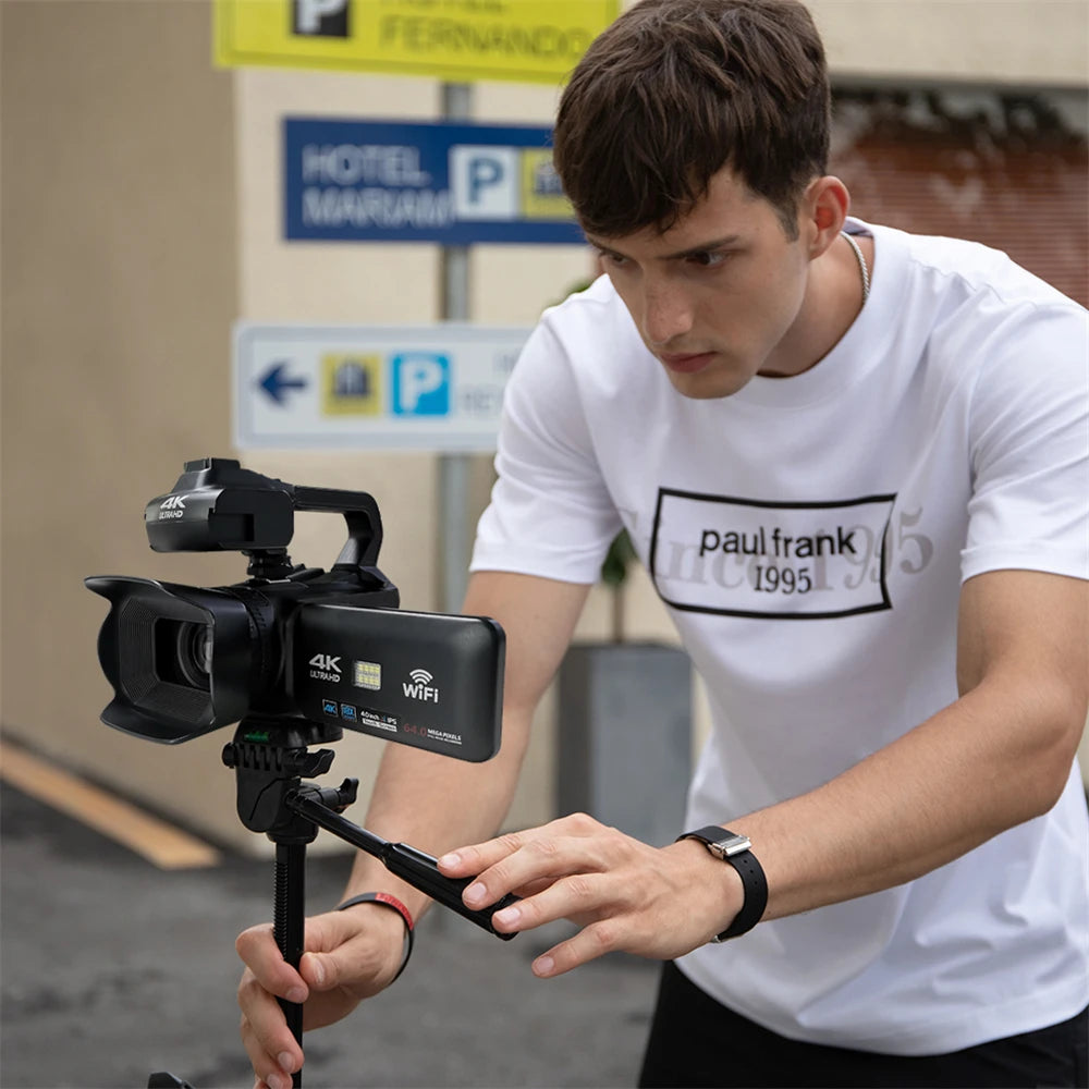 KOMERY YouTube Camcorder 4K Ultra HD camera Camcorders 64MP Streaming Camera 4.0"Touch Screen Digital Video Camera Photography